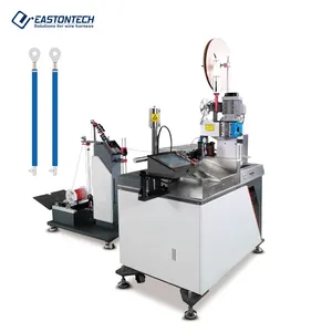 Máquina peladora de aislamiento de supercables prensadora de terminales totalmente automática por inmersión de estaño de alambre trenzado de una sola cabeza, 1 unidad