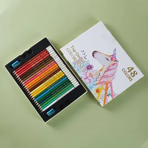ชุดดินสอสีสำหรับวาดภาพชุดดินสอสีสำหรับนักเรียนโรงเรียนขนาด12 24 36สี7นิ้วออกแบบโลโก้ได้ตามต้องการ