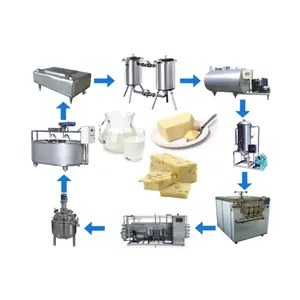 خط معالجة تلقائي لصنع الزبدة والزبادي والجبن من JOSTON 5T/H