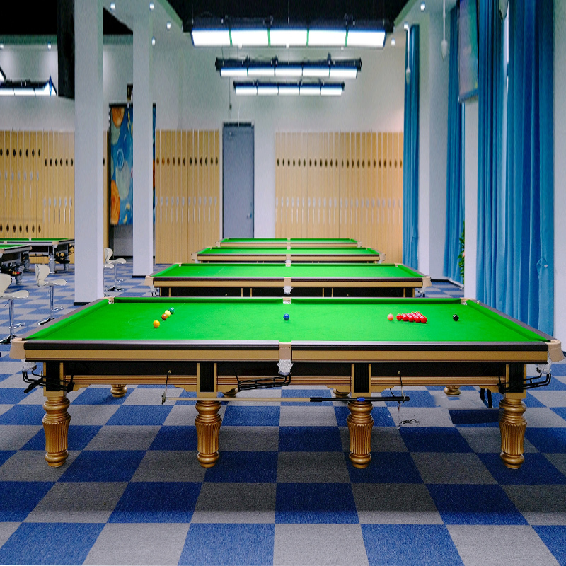 Solid Wood Indoor Snooker Table Green
