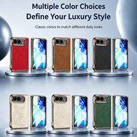 Étui de luxe en cuir électroplaqué Minibook Light Luxury avec protection d'écran, coque de téléphone antichoc pour iPhone Duo