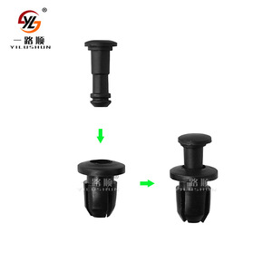 Clips de fixation du cache-radiateur du pare-chocs avant Yilushun 90657-SB0-003B46 pour Honda Accord Acura Civic PA66 Noir - Product Image 3