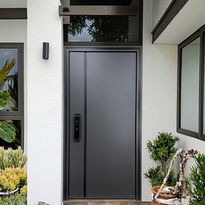 Techtop cao cấp hiện đại thép không gỉ nội thất cửa Chất lượng cao kết cấu lá với trang trí công phu scrollwork chuyên nghiệp rèn phong cách - Product Image 3