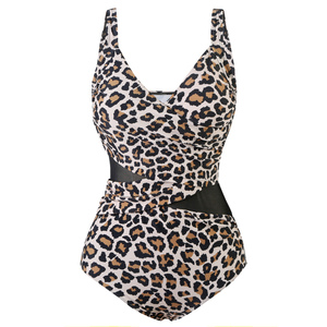 Leopard Solid Color Backless Young Sexy Woman Bikini High Waist <strong>Thong</strong> One Piece Swimwear <strong>Models</strong> - Product Image 6