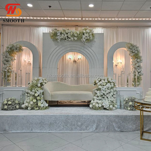 SMOOTH Elegant Wedding <b>Party</b> Stage Decorations 3D Acrylic PVC Arch Wedding <b>Backdrop</b> 5 Layers <b>Backdrop</b> Panel Set - Product Image 4