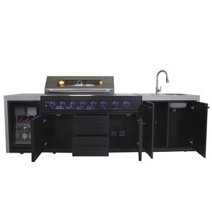 Acier inoxydable 6 Brûleurs Bbq Grilles À Gaz Cuisine Extérieure pour Barbecue Partie De Cuisson Avec Poêle Latérale - Product Image 2