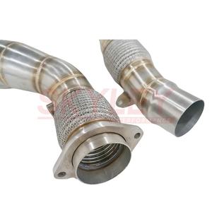 Downpipe de Alto Rendimiento F80 M3 F82 M4 S55 de 3.5 Pulgadas 89mm en Acero Inoxidable para BMW M3 Sedán 4D F80 M4 Coupé 2D F82 F83 S55 L6 - Product Image 3