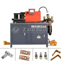 Équipement de barre omnibus tout-en-un 3 postes de travail, machine hydraulique CNC pour applications en atelier électrique