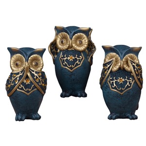 Decorazioni per la casa in resina scultura gufo attività regali creativi nuovi animali europei statuetta ornamenti in resina artigianato - Product Image 2