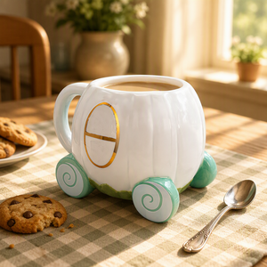 Tasse en céramique sculptée cendrillon Coach 3D - Product Image 3