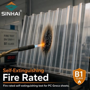 Plaque de toiture en PC 4x8 3mm, panneau de toiture en plastique rigide transparent, plaque de <span class=keywords><strong>polycarbonate</strong></span> <span class=keywords><strong>ondulée</strong></span> transparente pour serre - Product Image 1