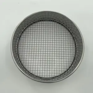 1 2 5 10 20 50 80 100 200 250 300 400 500 mícrons de aço inoxidável Laboratório Wire Mesh Teste Peneira