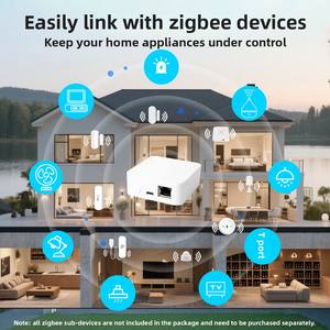 SIXWGH Zigbee 3.0 Smart Gateway Versión Cableada, Hub Inteligente para el Hogar Tuya, Compatible con Alexa y Google Home, Sensores con Alimentación USB y Wi-Fi - Product Image 4