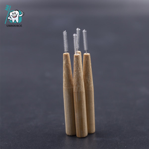 Interdental <b>Brushes</b> Natural Wood Handle Nylon Bristles Eco Friendly For Adults - Product Image 4