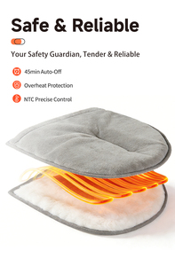 Elektrischer Fußwärmer mit Vibrationsmassage und Drei Wärmestufen Sofortige Wärme für Büro und Zuhause - Product Image 2