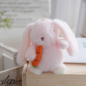 Peluche Lapin de Pâques en Peluche, Porte-clés Lapin en Peluche, Peluches Lapin Carotte, Jouets en Peluche Lapin Moelleux, Porte-clés Lapin Doux - Product Image 3