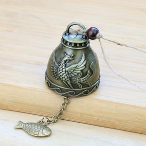 Campanella Feng Shui, Carillon Cinese in Metallo, Campane Vintage a Forma di Drago e Pesce da Appendere per Portare Fortuna e Sicurezza in Casa e Giardino - Product Image 2