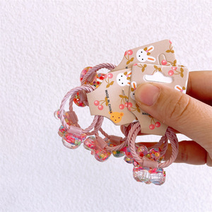 Accesorios para niñas, nuevos lazos para el cabello para niños coreanos, conjunto de primavera, lazos elásticos transparentes para el cabello para niños, ciempiés - Product Image 4