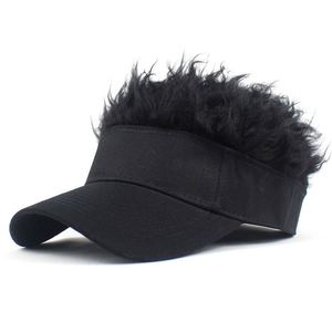 Fashion Hairpiece Sun Cap Snapback Sport Hip Hop Camouflage Leopard Dot Half <b>Wig</b> Baseball Caps <b>Men</b> Women 100% Cotton Summer - Product Image 4