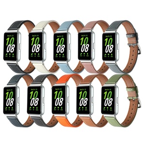 Le nouveau bracelet de montre en cuir confortable et doux à armure toile pour Samsung Galaxy Fit3 pour Galaxy Fit3 - Product Image 1