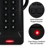 Lector de Control de Acceso RFID con Tarjeta de Proximidad EM4100 MF, con Interfaz Wiegand 26 34 y RS485, Lee Etiquetas de Identificación RF