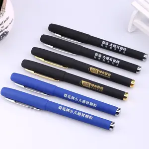 ניטראלי עט הטבעה מותאמת אישית פרסום עט מתנת לוגו מותאם אישית שחור מים עסקי מתכת כדורי עט