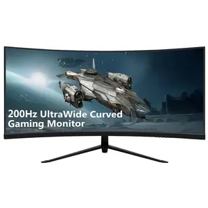 32-Inch Curved Gaming Monitor 200Hz 1ms 21:9 Ultrawide 2560x1080 DP Port