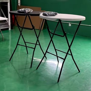 Khuyến Mãi 80Cm 32In Xách Tay Đảng Sự Kiện Gấp Cao Cao Thanh Vòng Màu Đen Màu Ngoài Trời Có Thể Gập Lại Cocktail Bảng - Product Image 5