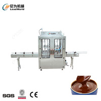 Ligne de production de machine de remplissage de bouteilles de ketchup liquide visqueux de Sauce au chocolat à 4 têtes