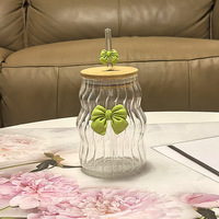 Tasse à café et jus créative en forme de nuage avec nœud papillon, paille intégrée, résistante aux hautes températures, design moderne, style Ins pour filles