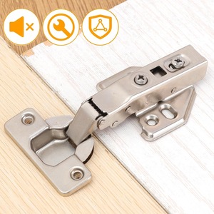 บานพับ<span class=keywords><strong>ตู้</strong></span>ครัวแบบปิดเองอัตโนมัติ ครึ่งซ้อน 35 มม. รูปทรงถ้วย ปิดแบบนุ่มนวล ไฮดรอลิก สำหรับ<span class=keywords><strong>ตู้</strong></span>ครัวไร้กรอบ - Product Image 4