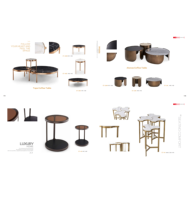Table basse en acier inoxydable au design classique Zhenye, table d'appoint moderne, catalogue de produits