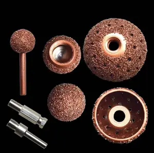 Testa di macinazione per pneumatici in acciaio al tungsteno 25*50mm per riparazione di pneumatici testa di lucidatura a sfera del cilindro rastremata
