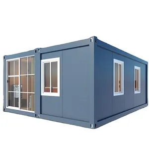 Edificio de fábrica Extend plegable Home Garage 3 Voitures Flat Pack Container House