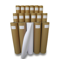 Papel plotter CAD de 610mm de alta calidad 880x150m 2 "Core Anti-Curl 42-120GSM Precio de fábrica para impresión CAD de gran formato de comestibles