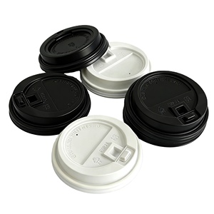80mm/90mm Disposable Take Away <b>Coffee</b> Cup Lid Use Hot/ Cold Drink <b>Coffee</b> Cups Plastic PP/PS Cover Lid for Paper Plastic Cup - Product Image 4