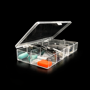 2022 New Arrival Compartment Plastic Boxes Clear Storage Boxes for Jewelry Parts Small Crafts