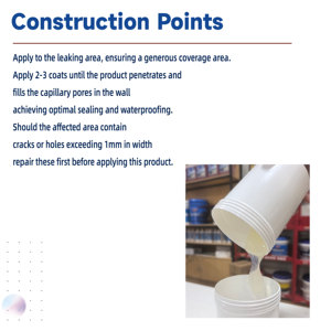 Peinture imperméabilisante liquide écologique moderne AJIELIAN, revêtement imperméable invisible pour murs, toits, extérieurs, sous-sols, étangs - Product Image 3