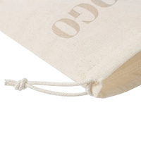 Promotion stockage Logo personnalisé imprimé cadeau lin bijoux chaussure bio toile tissu coton petit cordon pochette à poussière sac