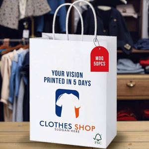 Bolsa de Compras con Impresión a Color y su Propio Logotipo, Bolsas y Cajas de Regalo de Cartón Reciclado Personalizadas de Lujo con Asa - Product Image 2