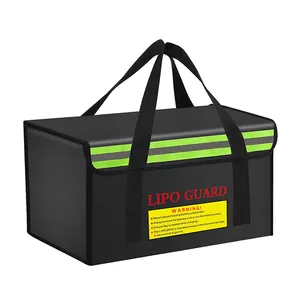 Pochette de rangement sûre et ignifuge de grande capacité pour batterie Ebike Sac de sécurité pour batterie Lipo