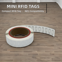 Étiquette NFC réinscriptible personnalisée en PET mini RFID avec puce NTAG213 13,56 MHz pour utilisation hôtelière, appareils programmables compatibles NFC