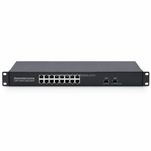 Switch Ethernet Gigabit 16 ports RJ45 avec 2 emplacements SFP 10/100/1000 Mbps, non géré, montable en rack, pour caméra IP et réseau LAN - Product Image 4