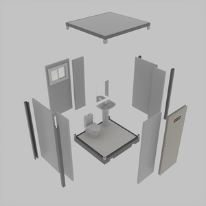 XH Mobile Compostage Toilette Porta Cabine <span class=keywords><strong>WC</strong></span> Douche Colorée Ready Made pour Camp Extérieur Public Bas <span class=keywords><strong>Prix</strong></span> - Product Image 4