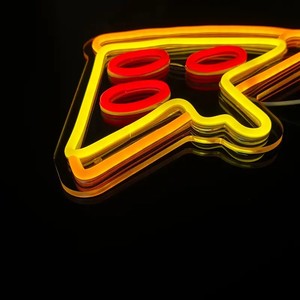Letrero de Pizza para Publicidad de Restaurantes de Comida Rápida, Bodas, Oficinas - Decoración de Luz LED de Neón Amarilla para <span class=keywords><strong>Pizzería</strong></span>, Cocina, Sala de Estar, Estacionamiento - Product Image 2