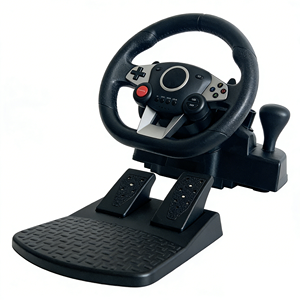 พวงมาลัยเกมมิ่ง YJT-4SW2004 สำหรับ PS4 รุ่น Volante Para 7-in-1 สำหรับ<span class=keywords><strong>คอม</strong></span>พิวเตอร์ แข่งรถ สีดำ แบบมีสาย พร้อมขาตั้งสำหรับเล่นเกมขับรถ - Product Image 2