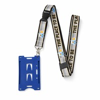 Porte-clés et cordon de cou vierges pour sublimation, avec logo, pour personnalisation par transfert thermique, pour clés de voiture et accès quotidien