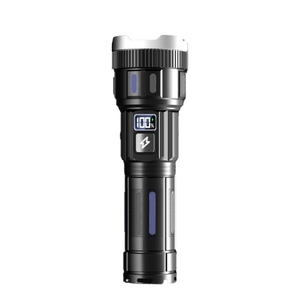 Lampe torche LED rechargeable par USB, ultra-lumineuse, zoomable, étanche, tactique, multi-modes pour le camping, la randonnée et les situations d'urgence - Product Image 1