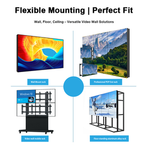 Configuración de pared de <span class=keywords><strong>video</strong></span> personalizable <span class=keywords><strong>2x2</strong></span> 3x3 4x4 con paneles LCD 4K de 55 pulgadas para espacios comerciales - Product Image 3