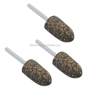 Testa di lucidatura granulosa cilindro abrasivi in allumina testa di molatura strumenti punto montato per la lucidatura dei metalli - Product Image 3
